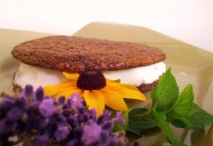 Lavender and Vanilla Ice Cream Sandwich Cookie!